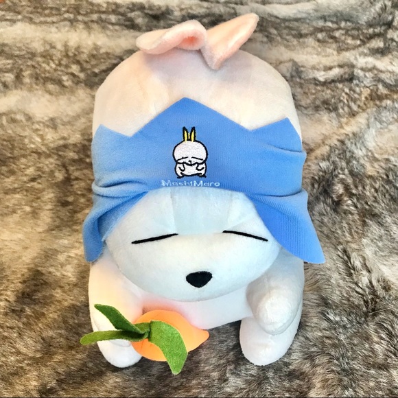 MashiMaro 2 sided carrot Yeopki Tokki Korean plush bunny and dog face back - Picture 3 of 10